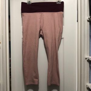 Fabletics high-waisted heathered pocket crop